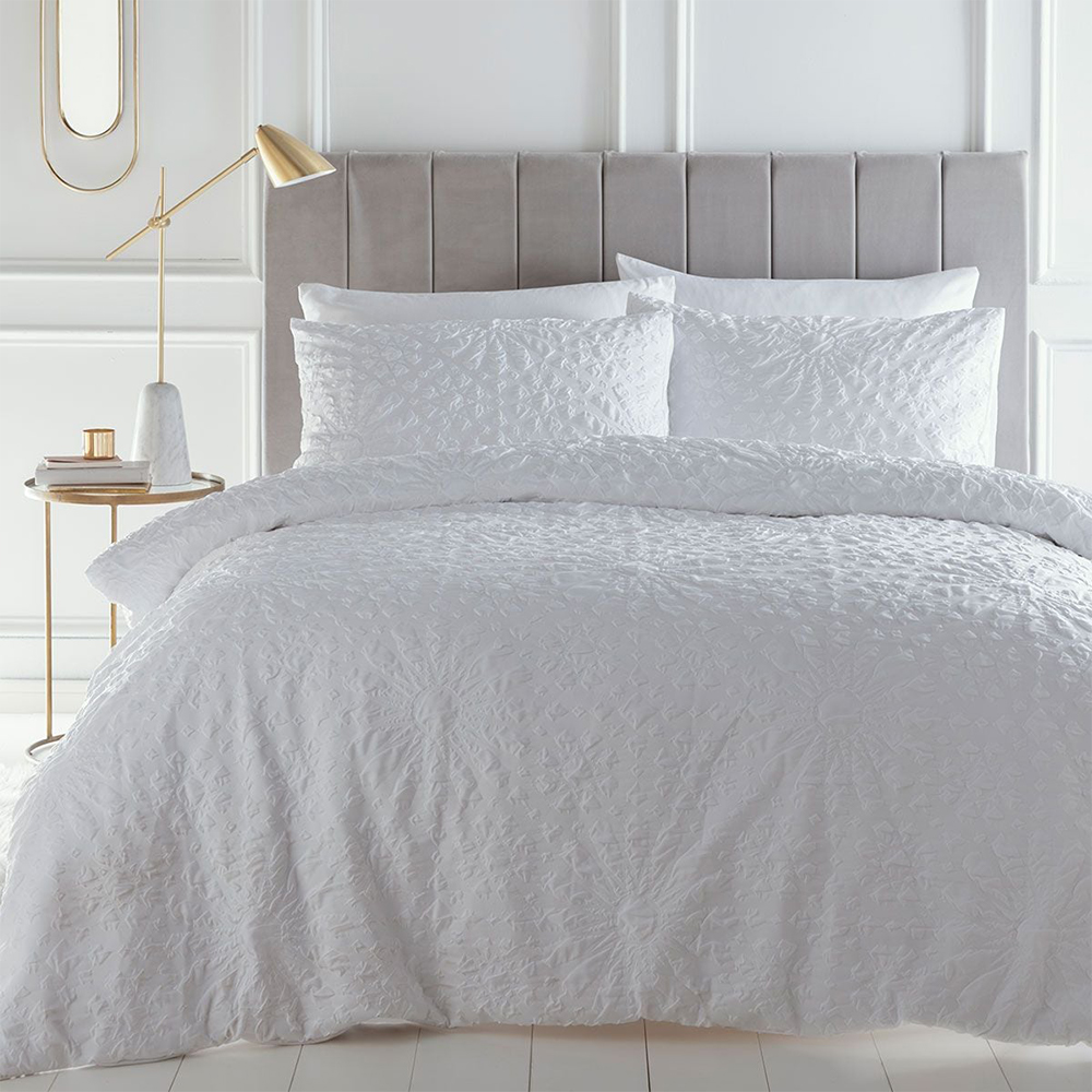 Juniper ลายนูน Textured Modern ผ้านวมคลุมชุดผ้านวมชุดเครื่องนอน