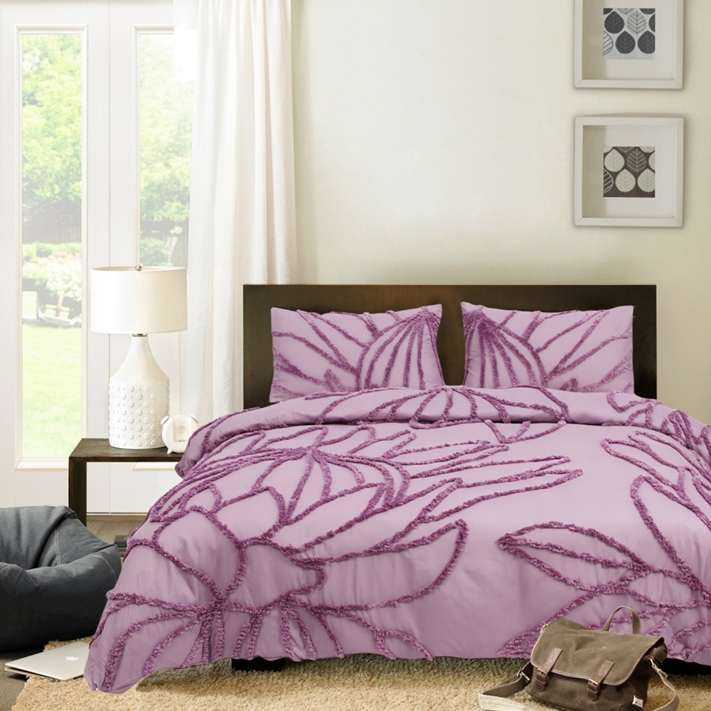 Cynthia Protea พฤกษศาสตร์ Tufted Chenille เย็บปักถักร้อยผ้านวมชุดผ้านวมชุดเครื่องนอน